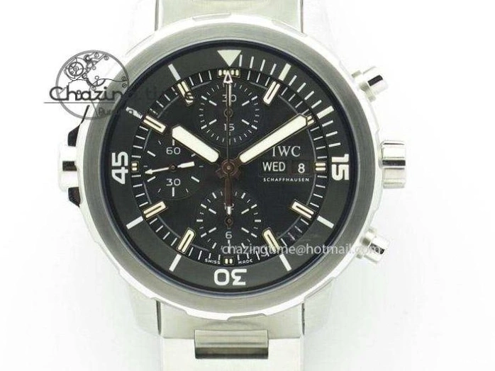 MIROTIME 0111 Aquatimer Chrono IW376803 V6F 1:1 Best Edition Blue Dial on Ruber Strap A Neat 7083